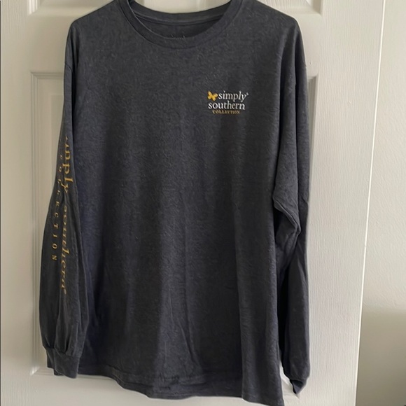 Simply Southern Tops - Simply Southern Sunflower Heather Gray Tee